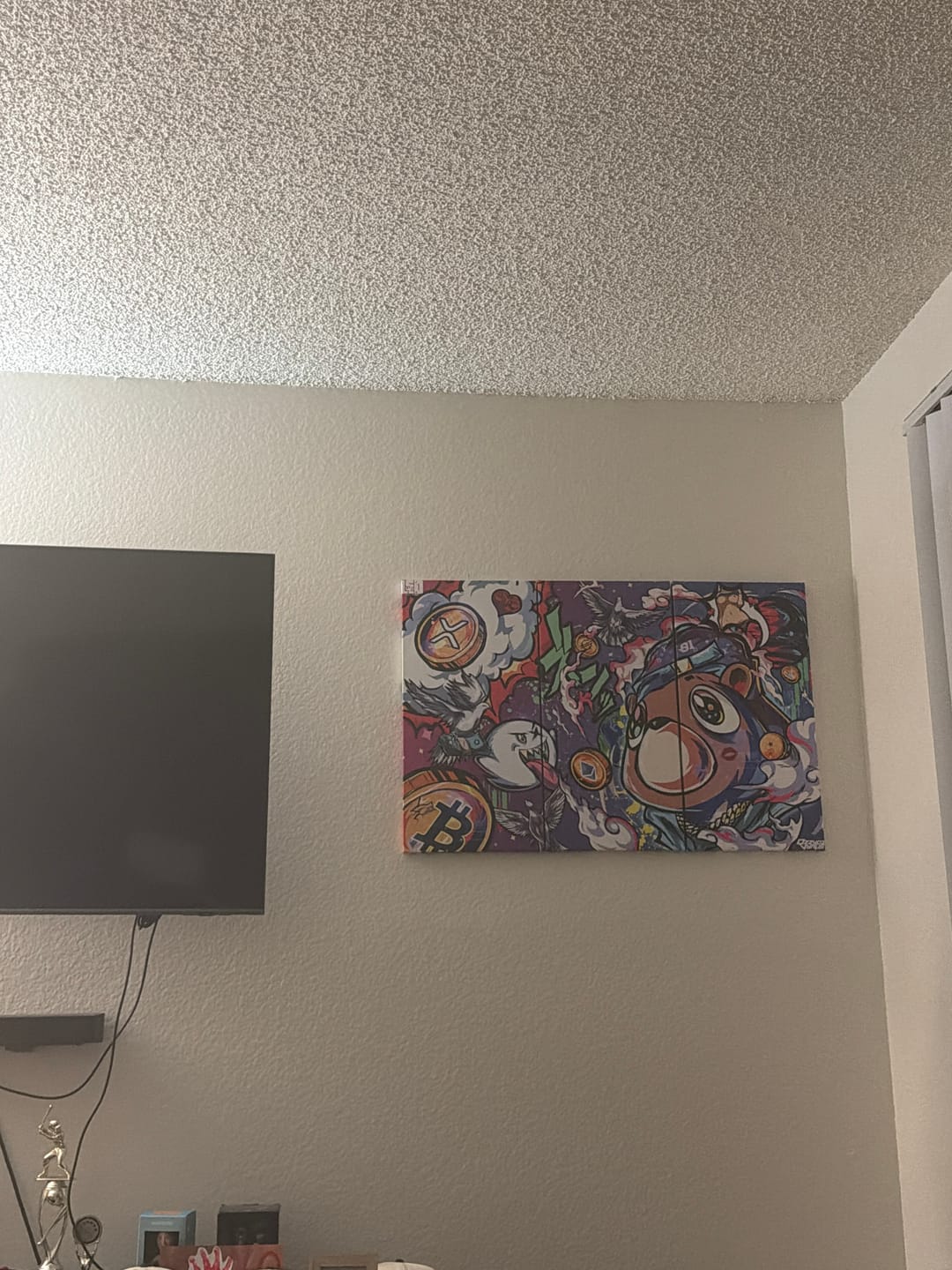 Customer photo review of Crypto Bear West Wall Art
