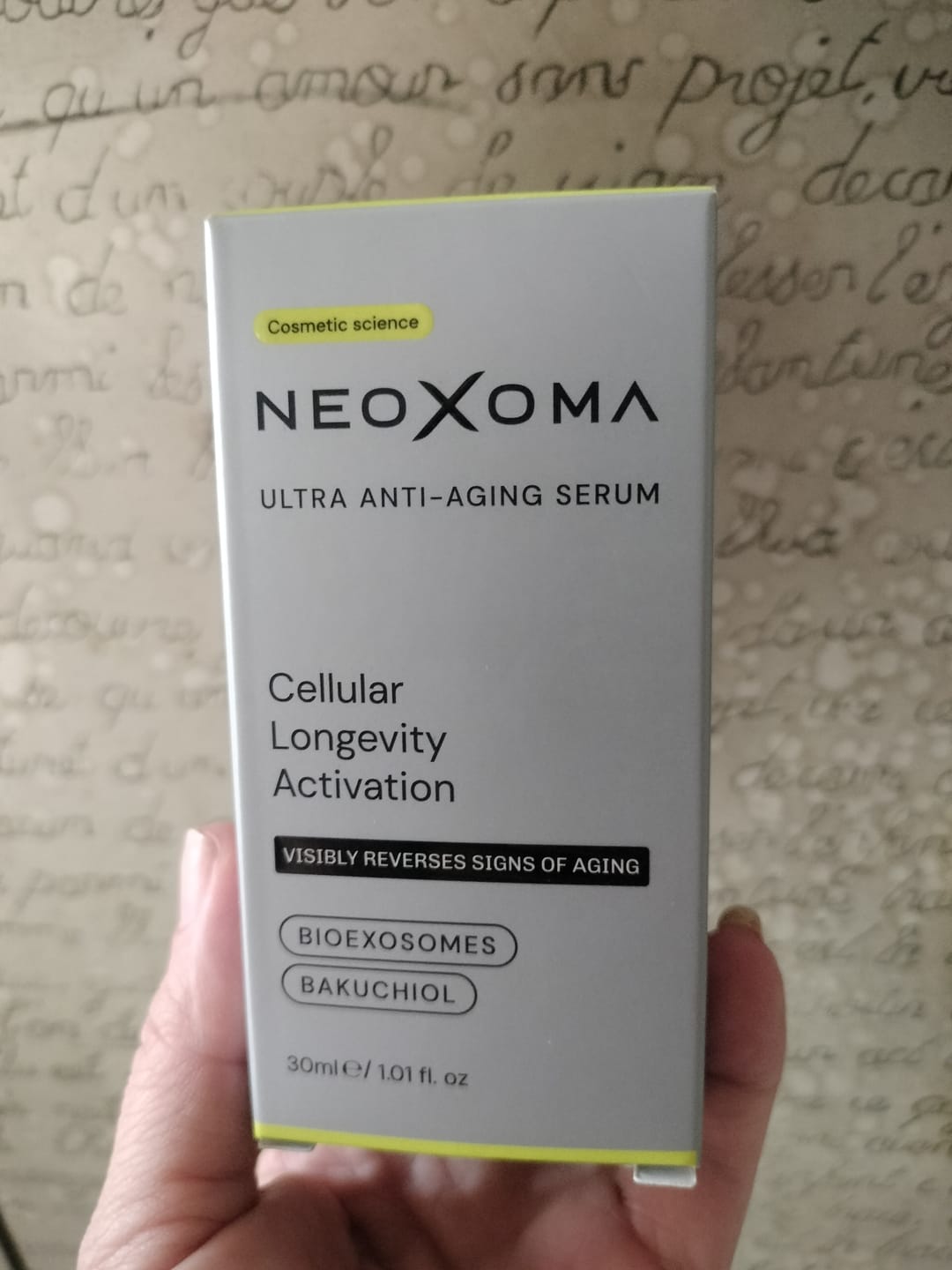 Customer photo review of Sérum de Exosomas Ultra Rejuvenecedor con Bioexosomas de Bakuchiol
