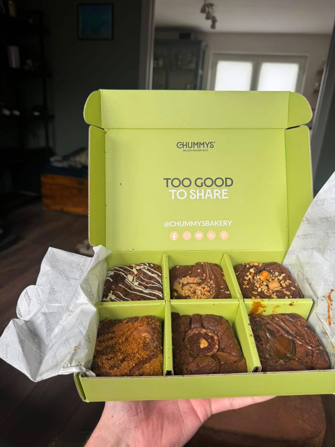 Customer photo review of Postal Brownie Box Bestsellers - Delivered To Your Door
