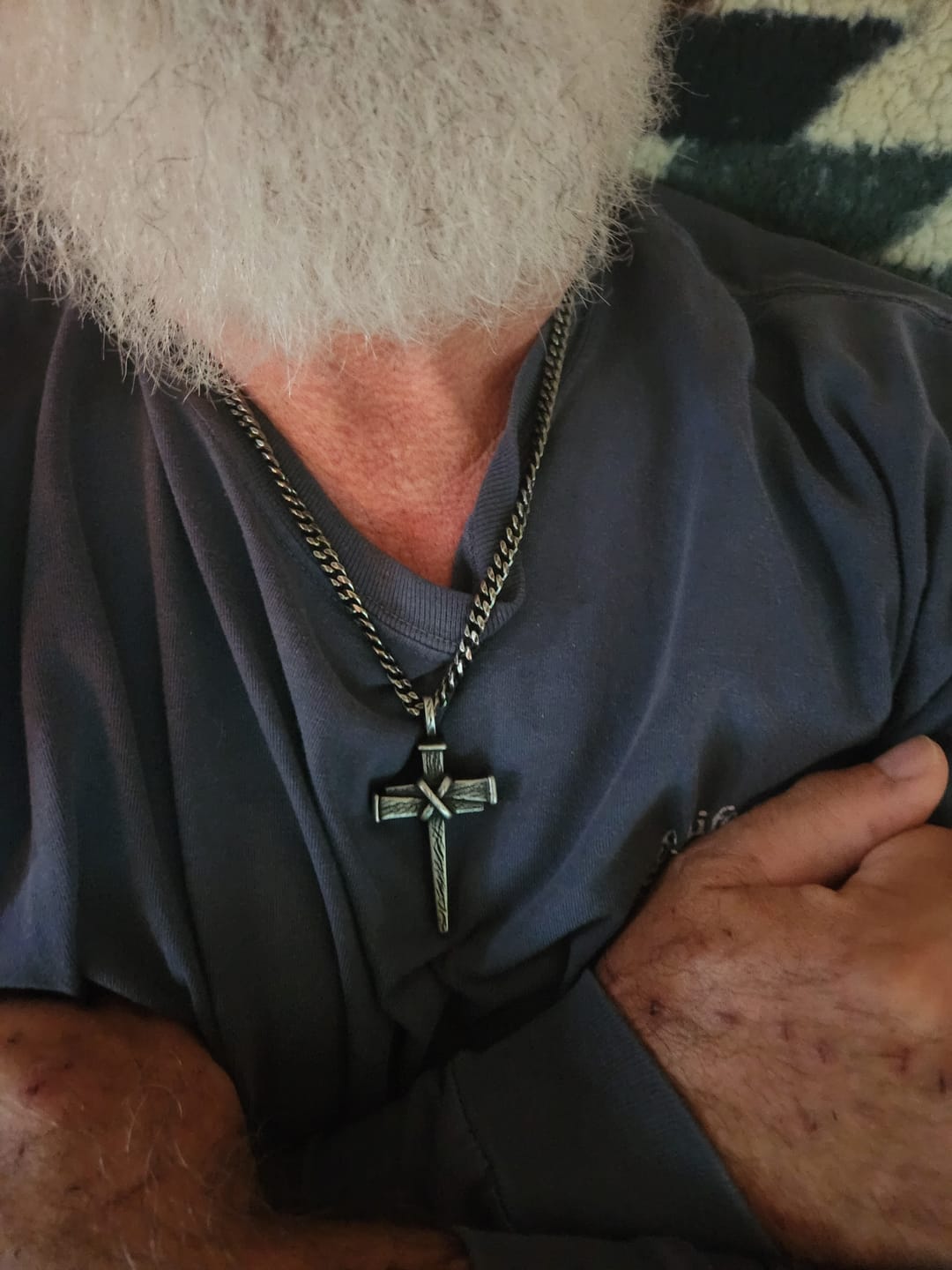 Customer photo review of 35% Off Early Bird Father's Day Offer-Nailed to the Cross Galatians 2:20 Necklace