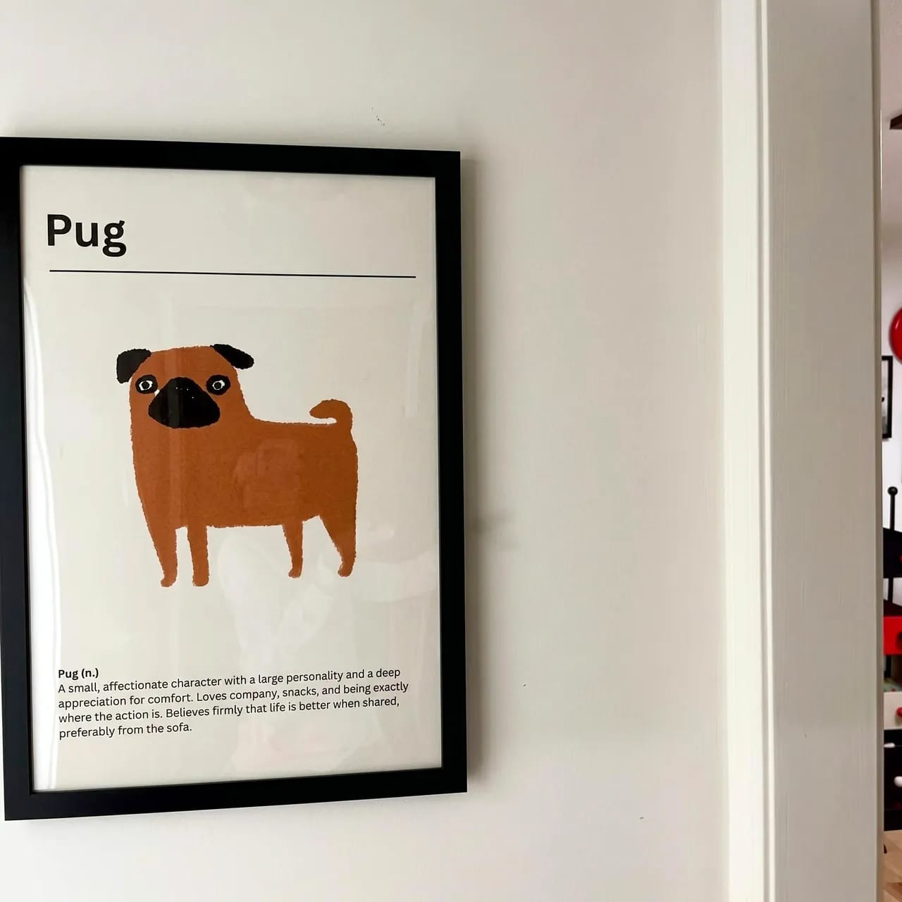 Customer photo review of Pug Art Print