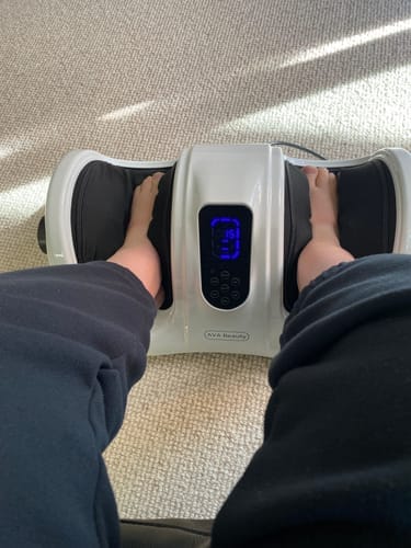 Customer photo review of Fot- og leggmassasjeapparat med fjernkontroll