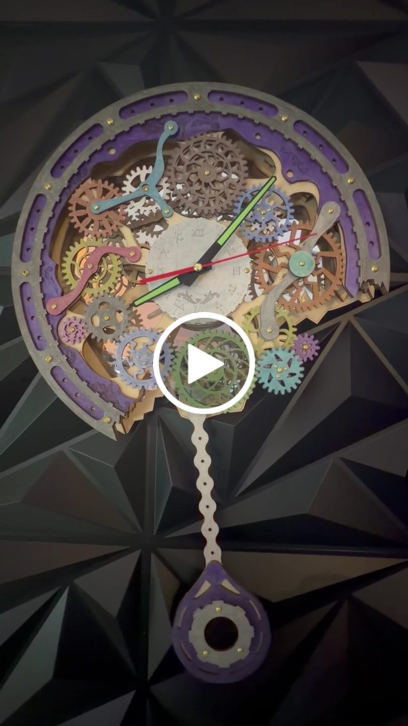 Customer video review of Gear Clock 3D Wooden Puzzle