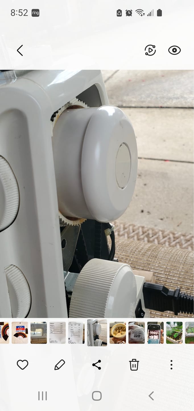 Customer photo review of Handwheel, Babylock #639097024