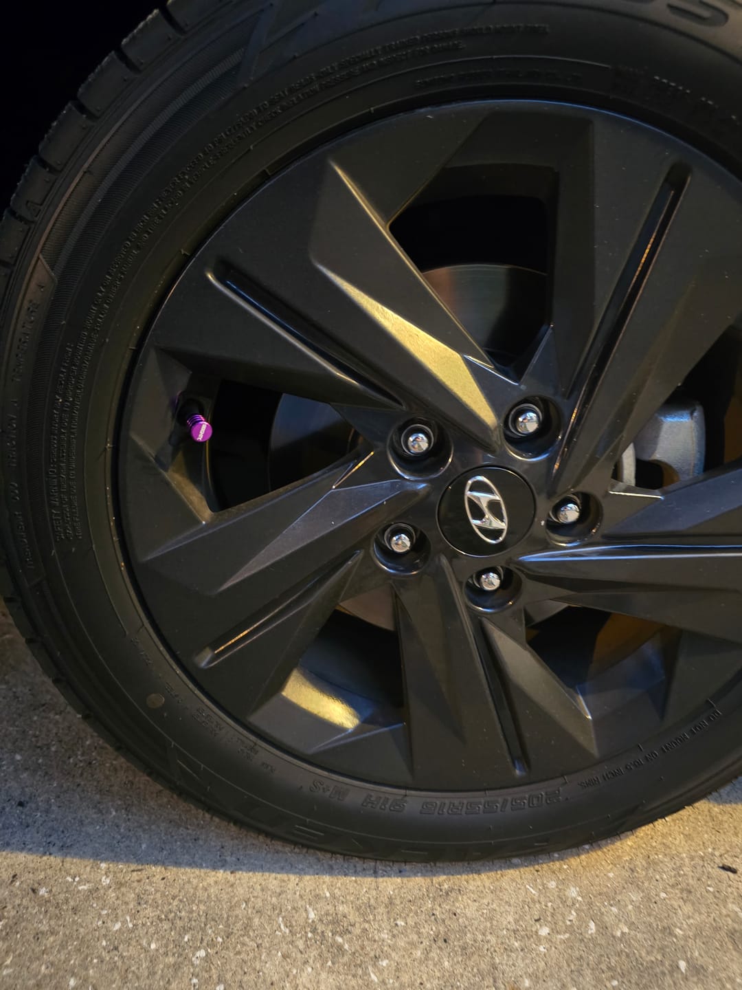 Customer photo review of 80Eighty® Purple Valve Stem Caps