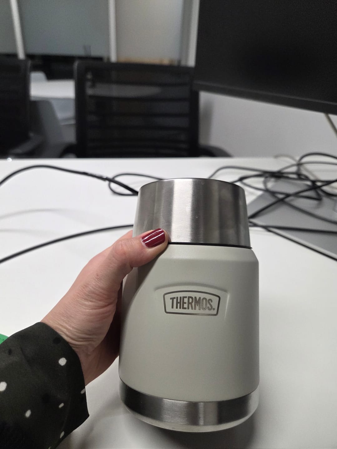 Customer photo review of TERMO COMIDA 470ML ICON ACERO INOXIDABLE SANDSTONE