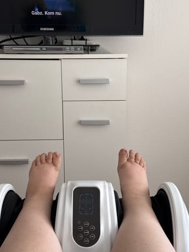 Customer photo review of Fot- og leggmassasjeapparat med fjernkontroll
