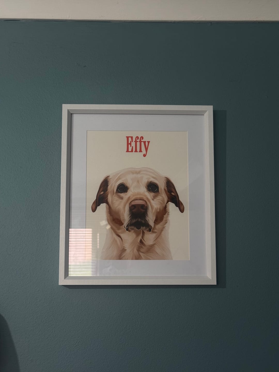 Customer photo review of Stripy | Custom Pet Portrait