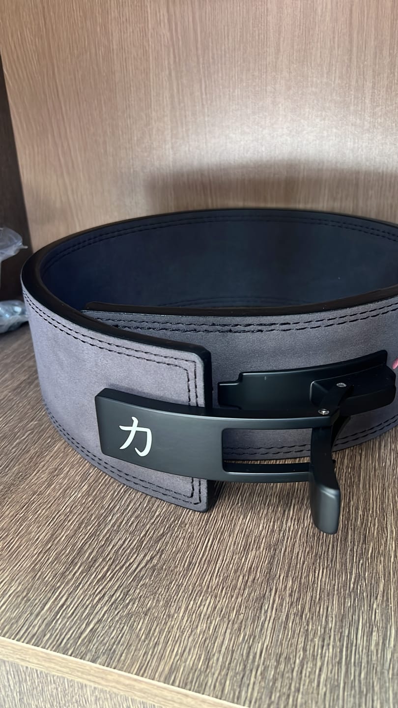 Customer photo review of 10MM Lever Belt - Grey