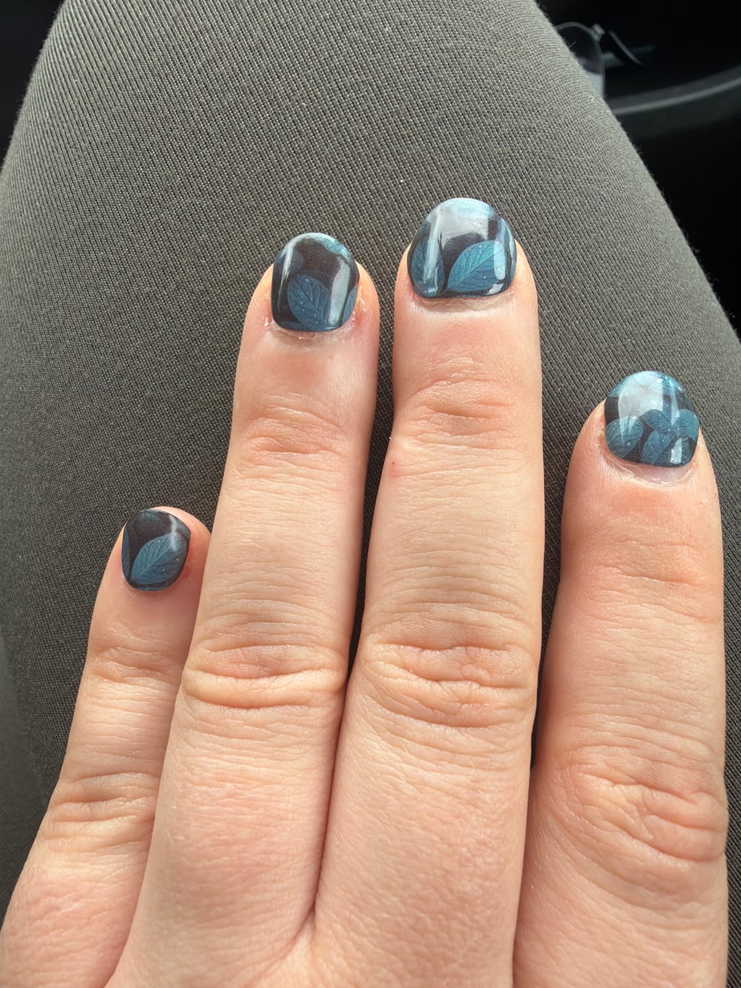 Customer photo review of UV Gel: Teal Foliage