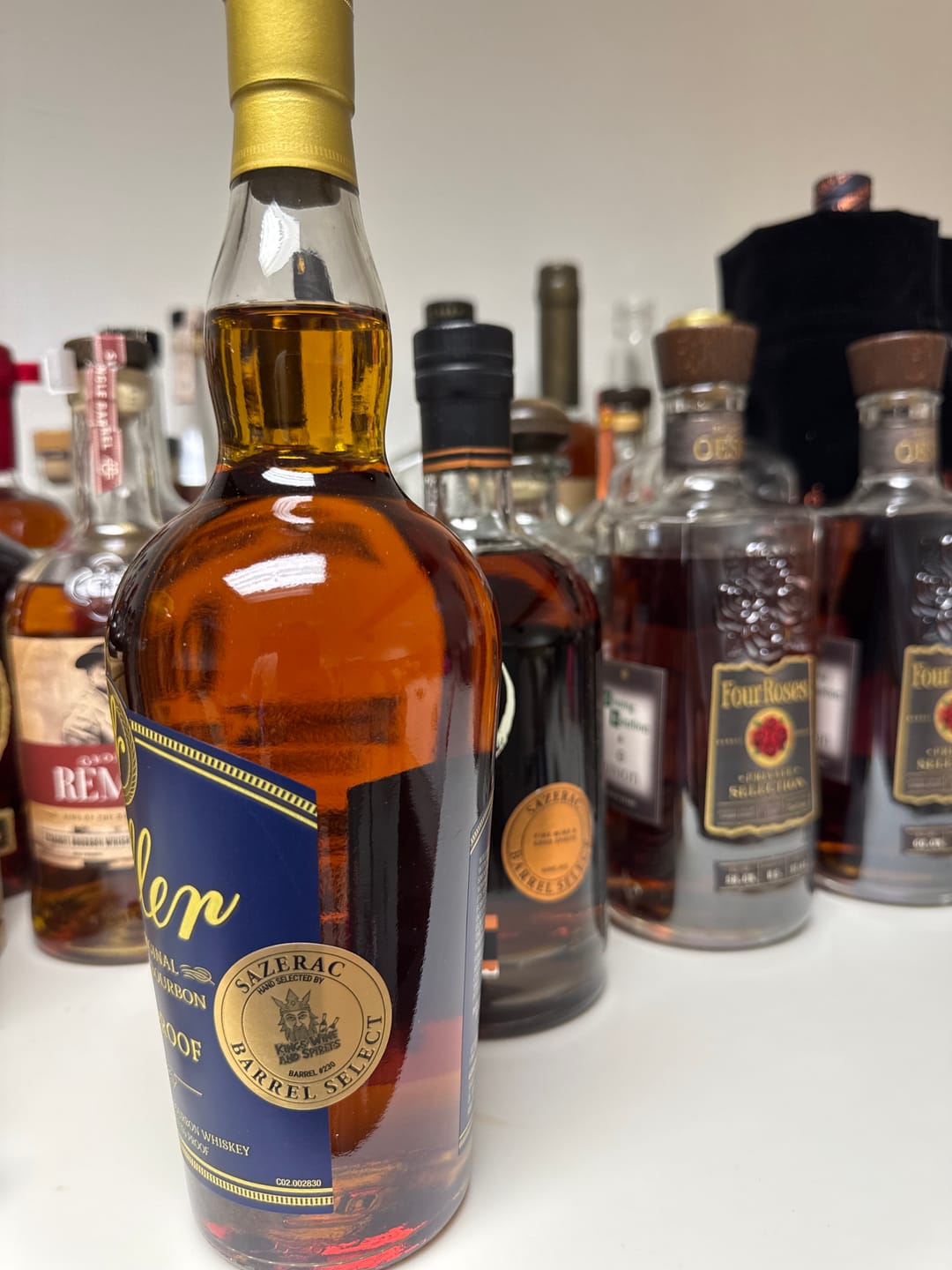 Customer photo review of W.L. Weller Full Proof Bourbon Whiskey - Single Barrel Select K.W.S. Edition (750ml)