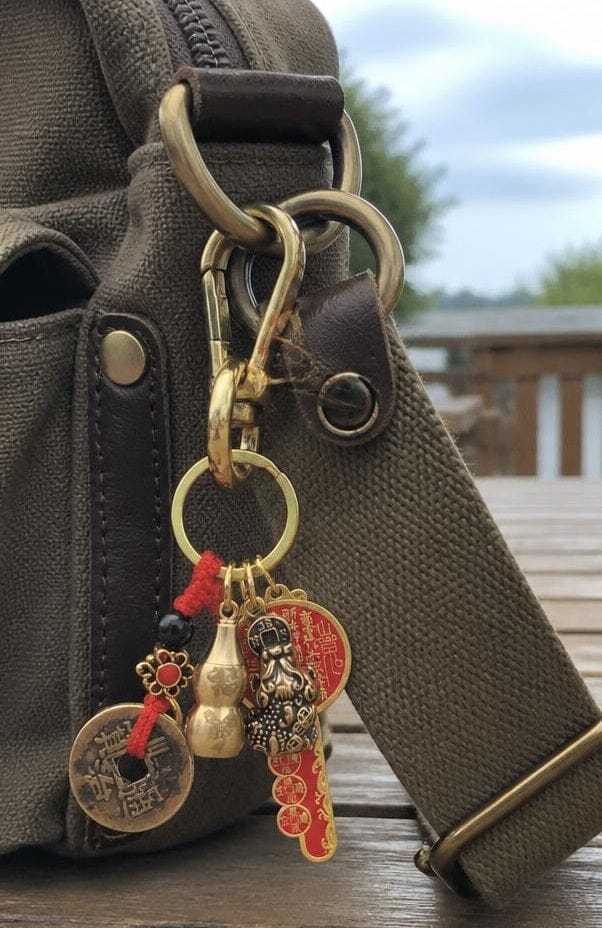 Customer photo review of FuAttract Wealth Fortune Pixiu Chinese Zodiac Calabash Brass Keychain