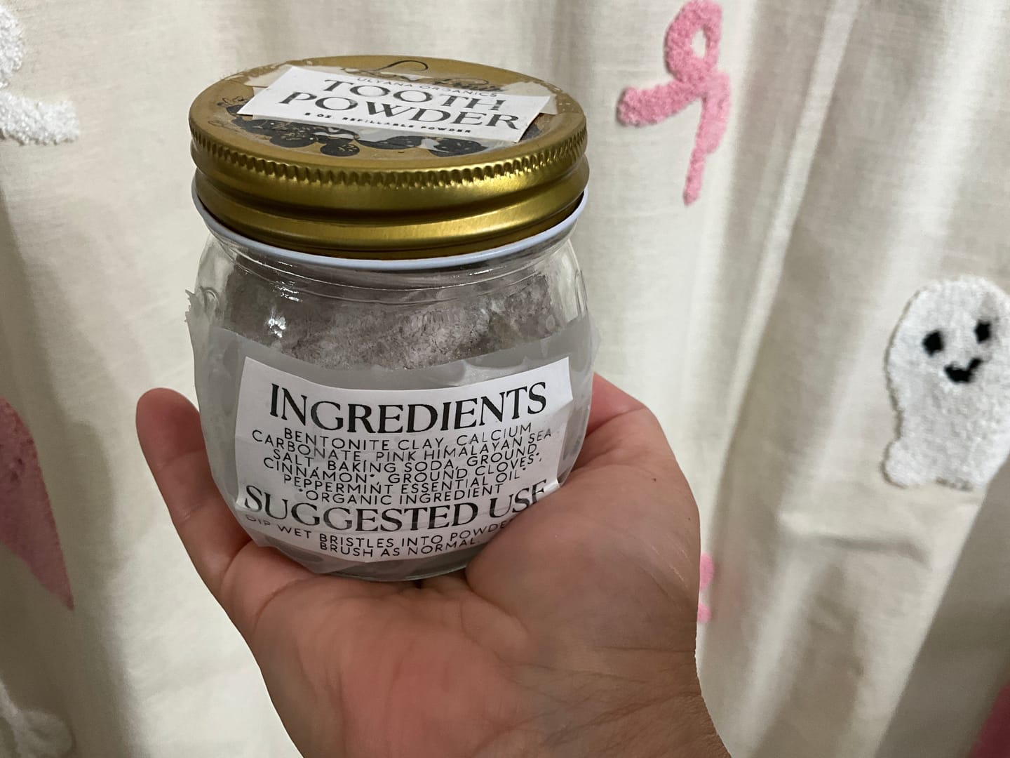 Customer photo review of Remineralizing Tooth Powder