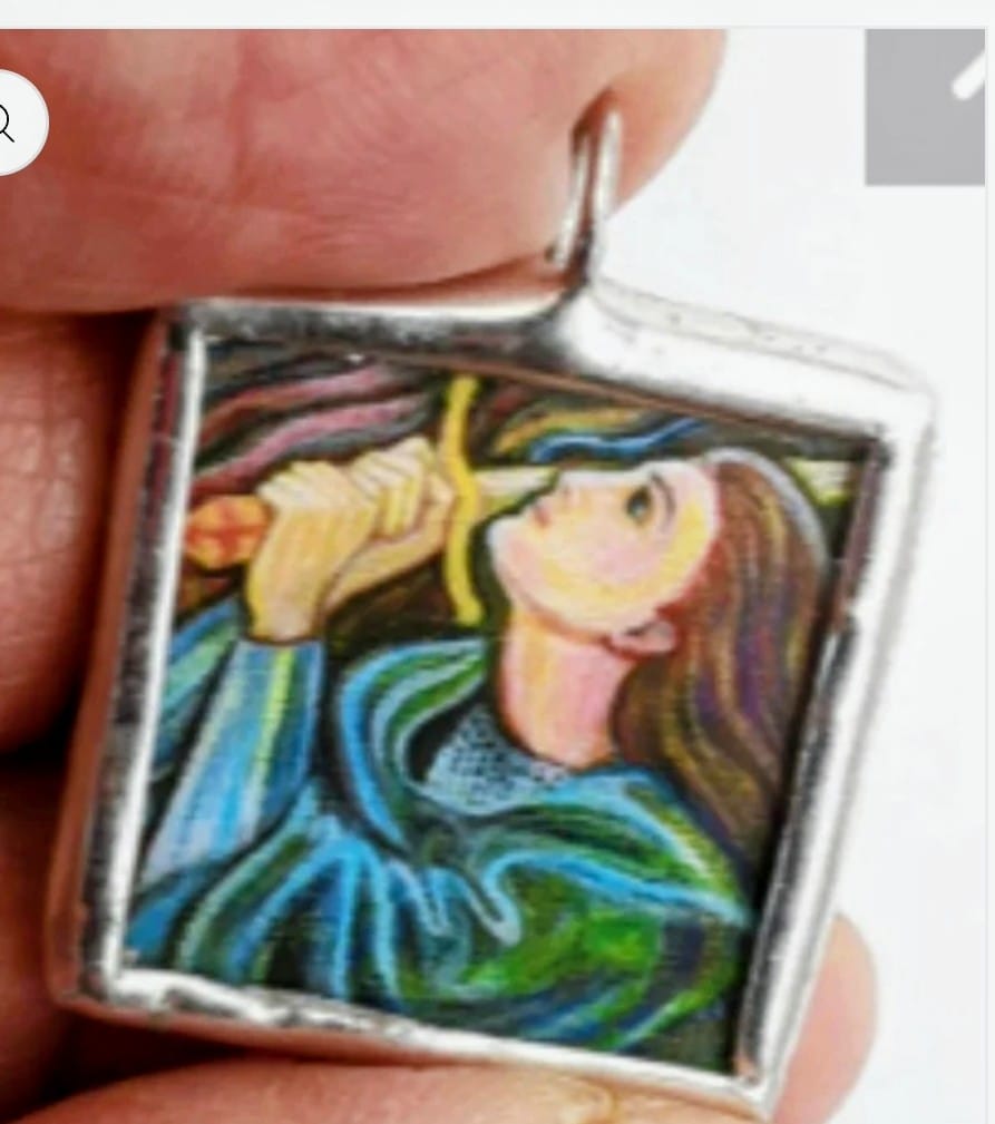 Customer photo review of Joan of Arc Medal