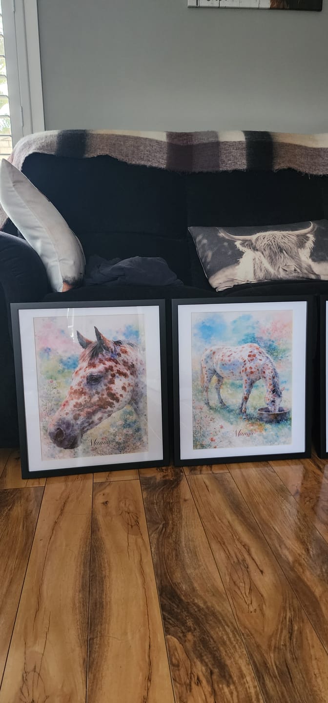 Customer photo review of Personalised Poster With Dog or Cat - Watercolour
