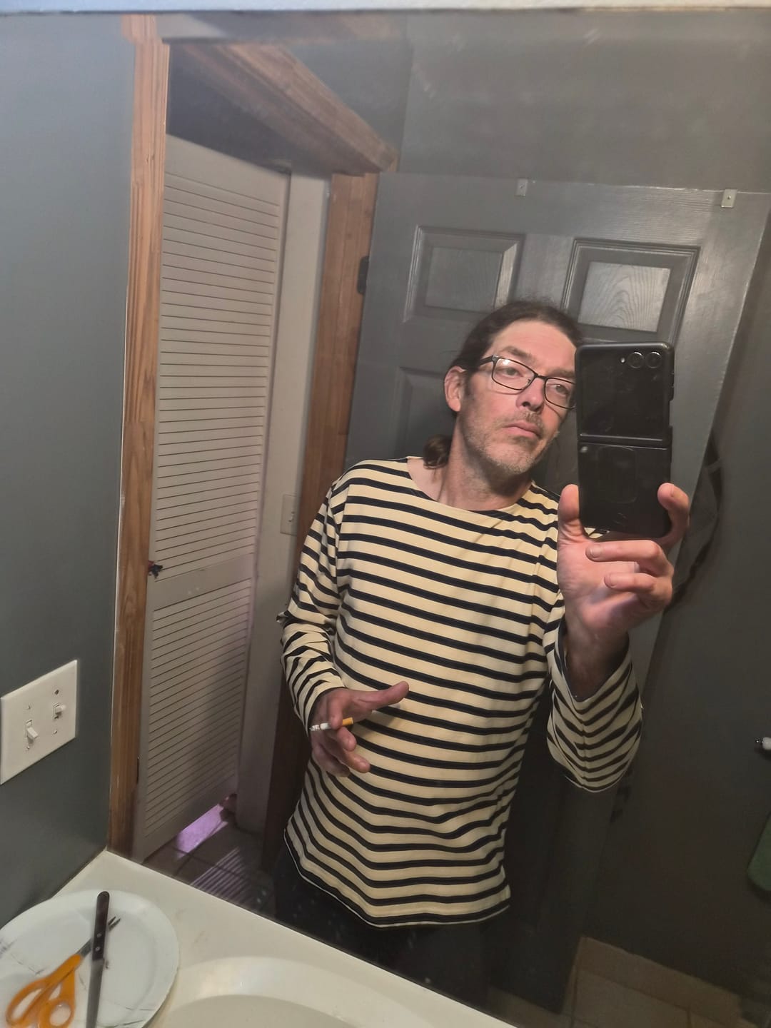 Customer photo review of Breton Stripe Long Sleeve T-Shirt