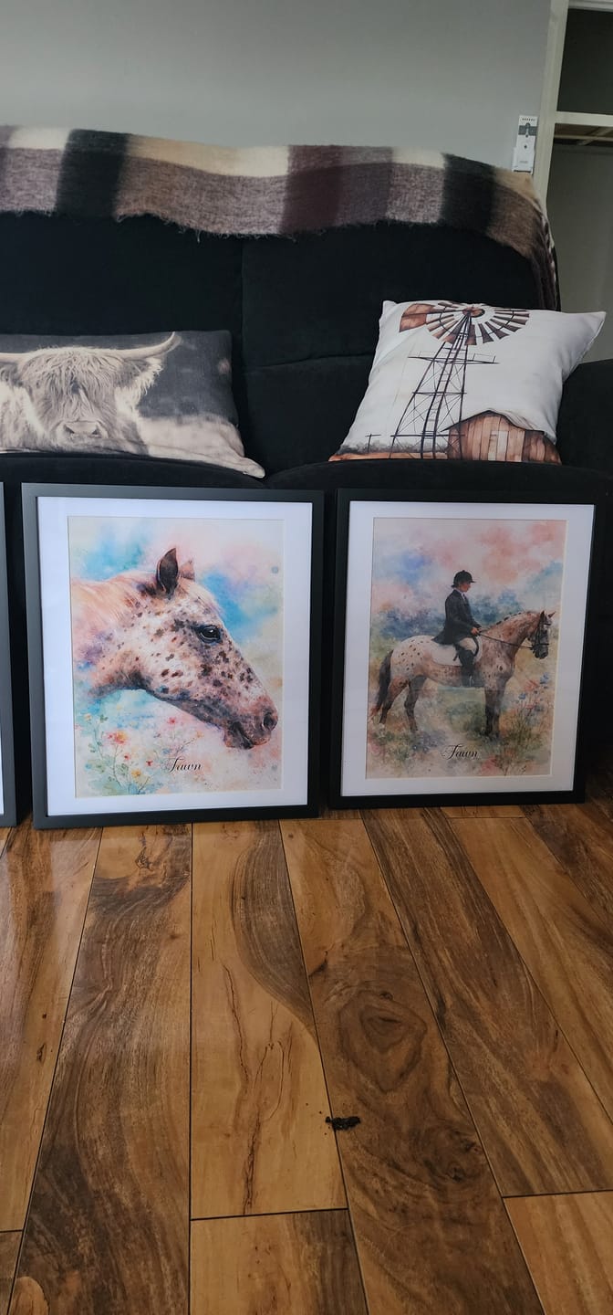 Customer photo review of Personalised Poster With Dog or Cat - Watercolour