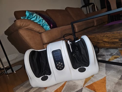 Customer photo review of Fot- og leggmassasjeapparat med fjernkontroll