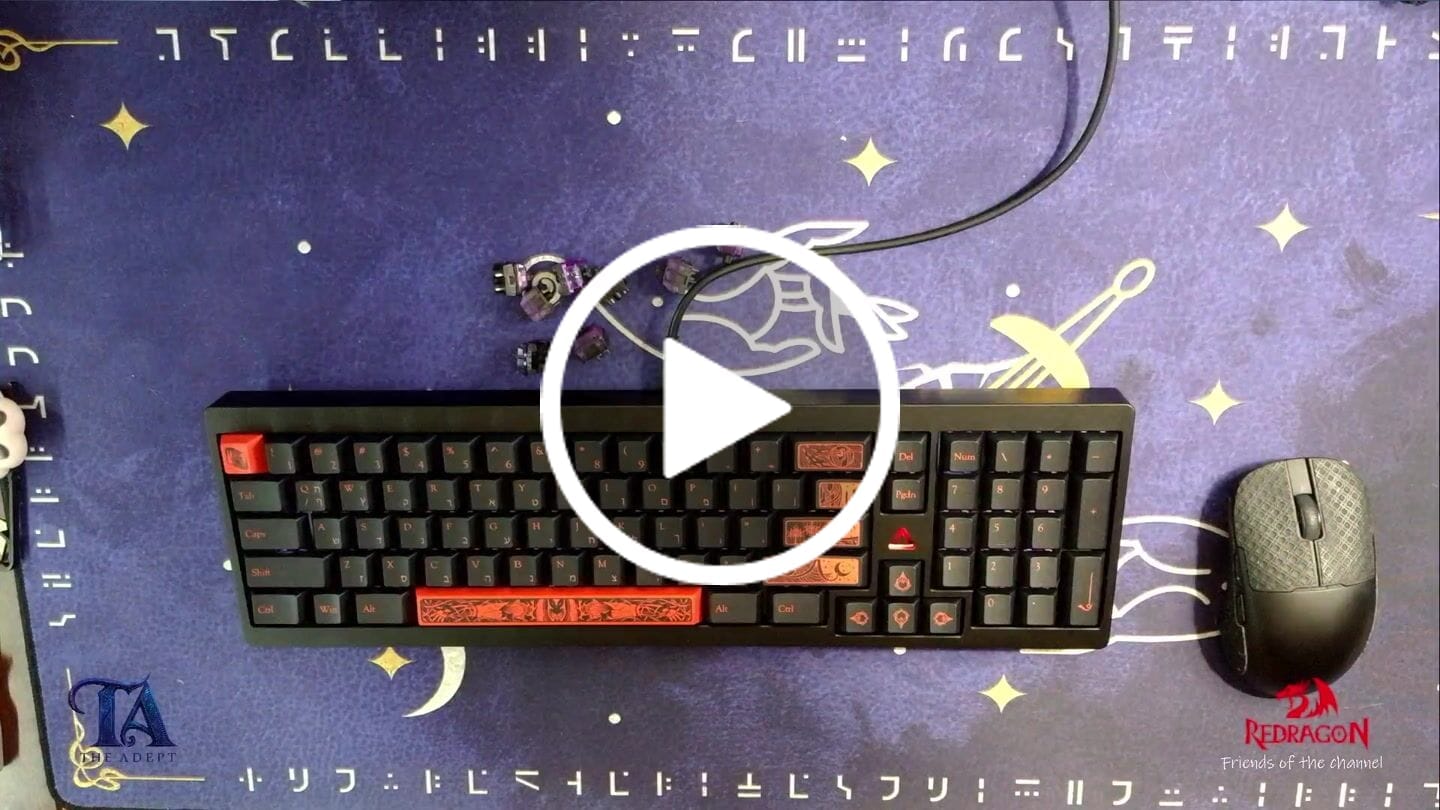 Customer video review of HMX Cthulhu Linear Switch FACTORY LUBED (10PCS)