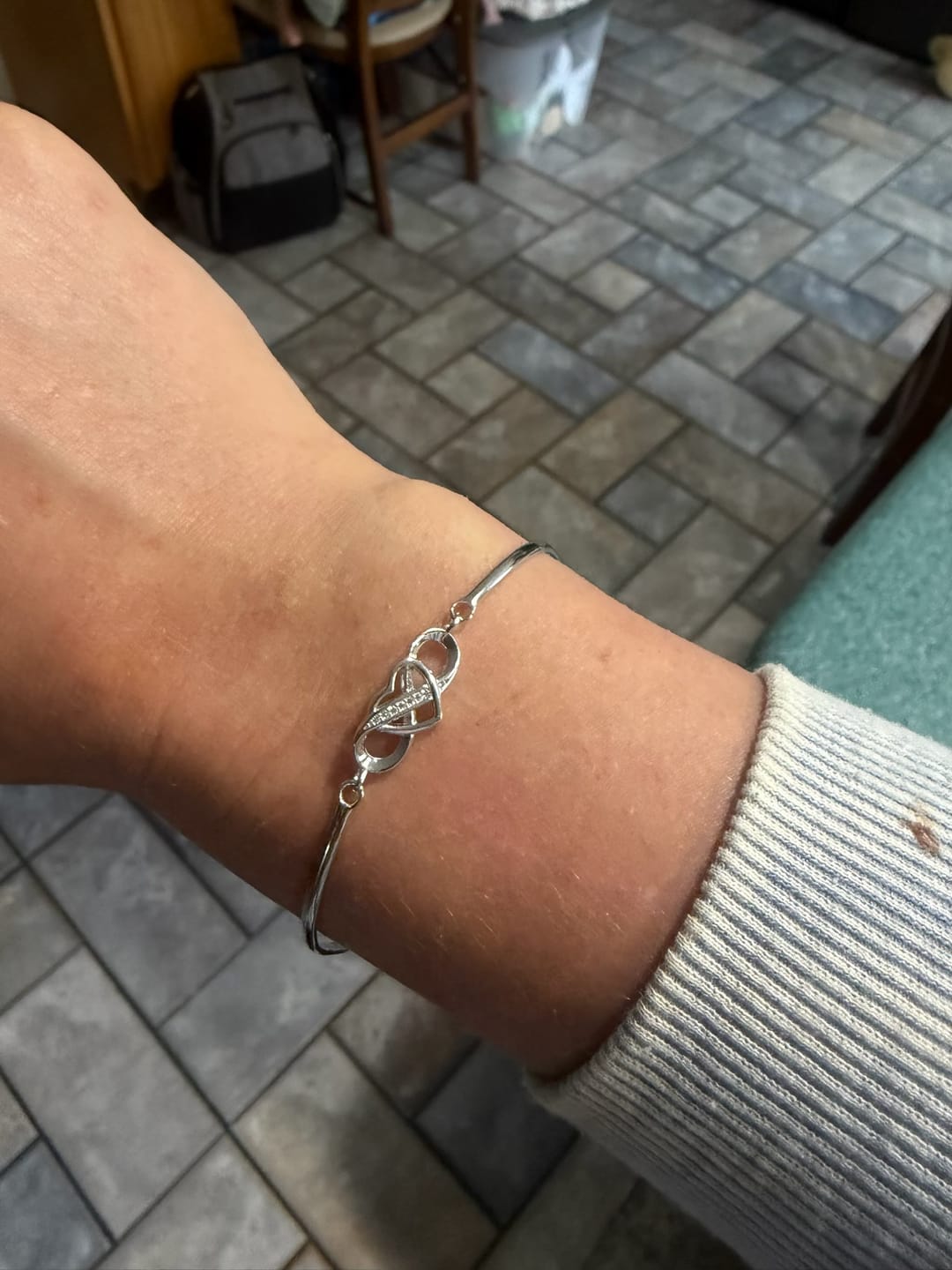 Customer photo review of To My Daughter-In-Law | You Are Also My Daughter-In-Heart | Infinity Heart Bracelet