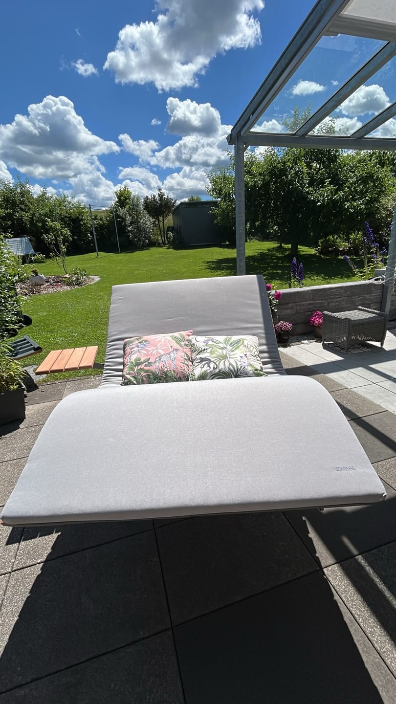 Customer photo review of MEBE Wave Lounge - drehbare Gartenliege für 2 Personen