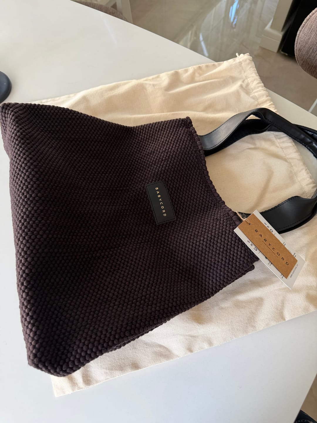 Customer photo review of Trinity Tote Bag - Brownie
