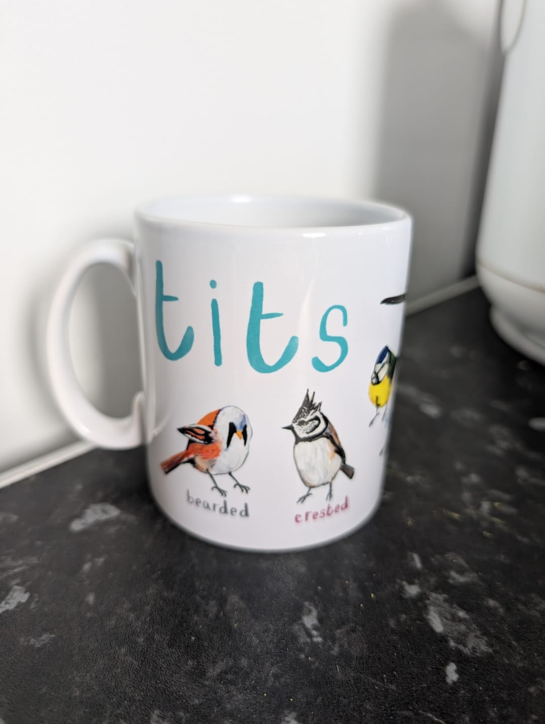 Customer photo review of Tits Ceramic Bird Mug
