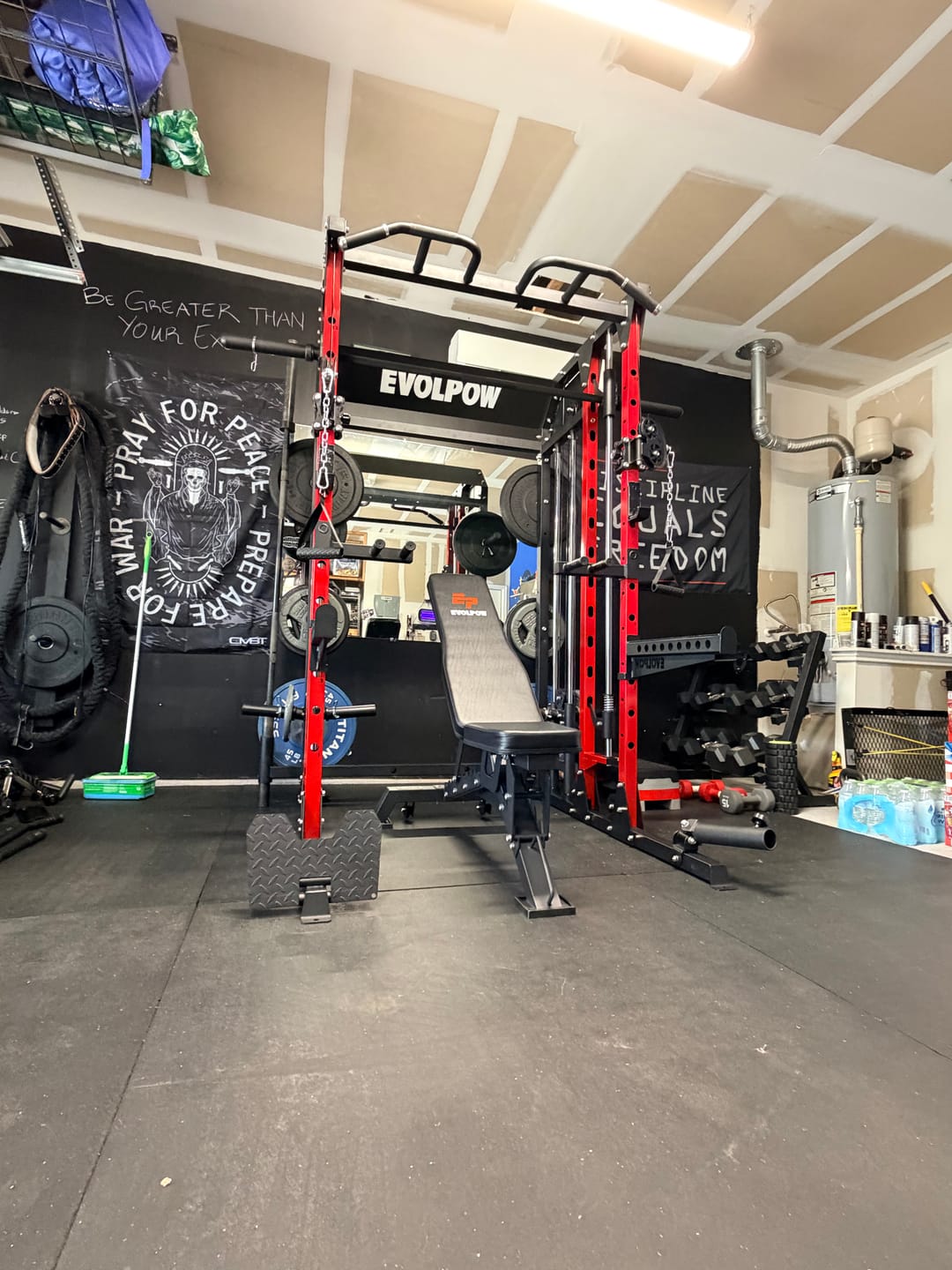 Customer photo review of EVOLPOW M2B Brute All-In-One Smith Machine Home Gym