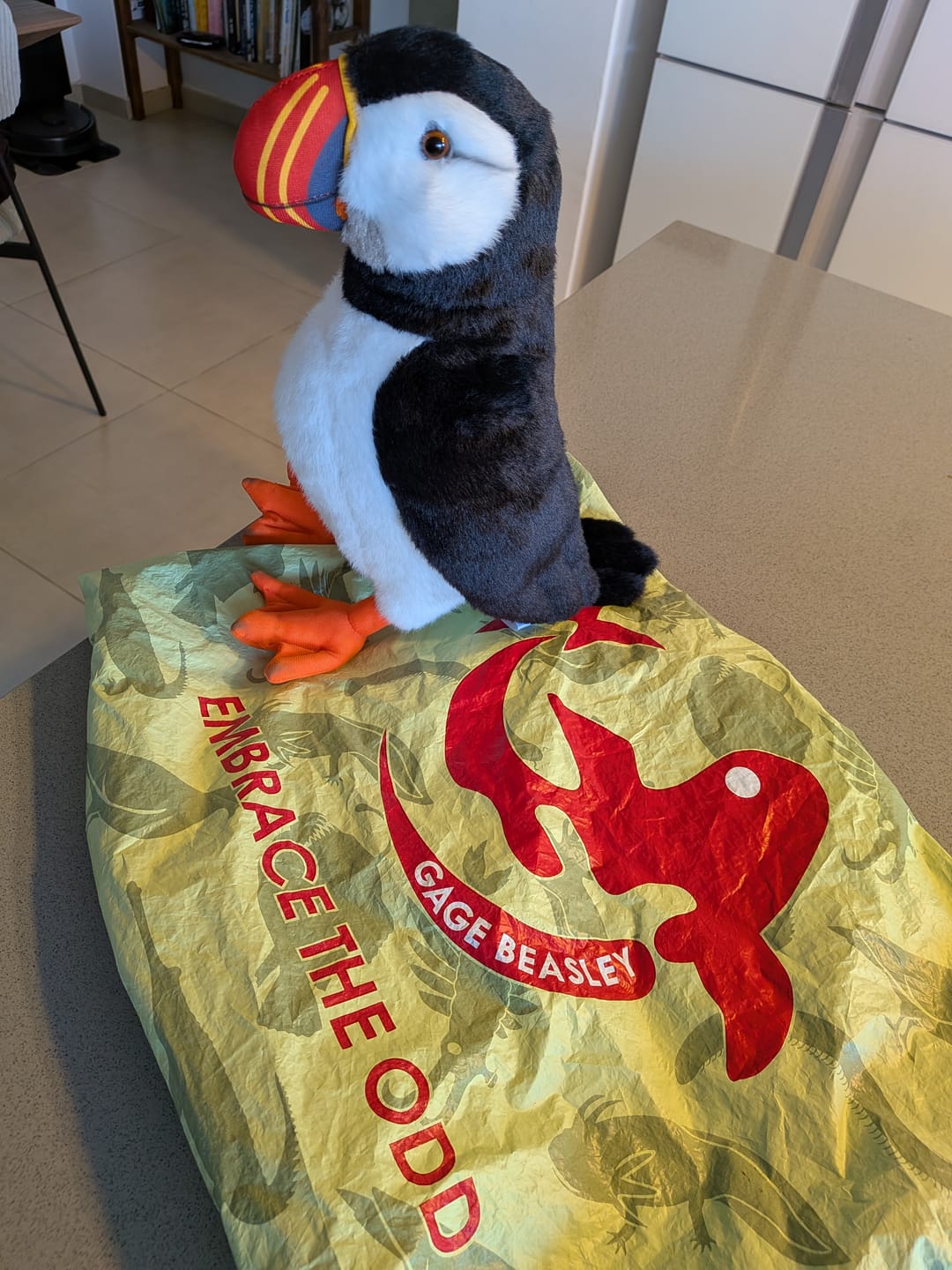 Customer photo review of Atlantic Puffin Bird Soft Stuffed Plush Toy