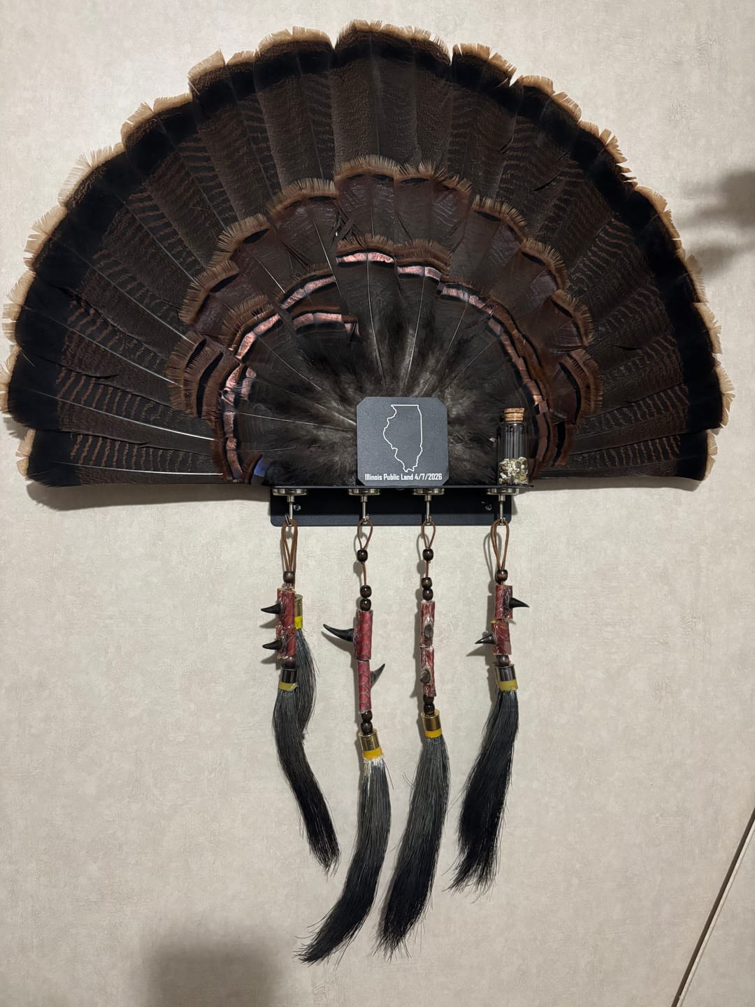 Customer photo review of Beard Shelf | Turkey Beard/Leg/Fan System