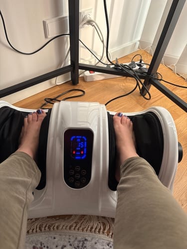 Customer photo review of Fot- og leggmassasjeapparat med fjernkontroll