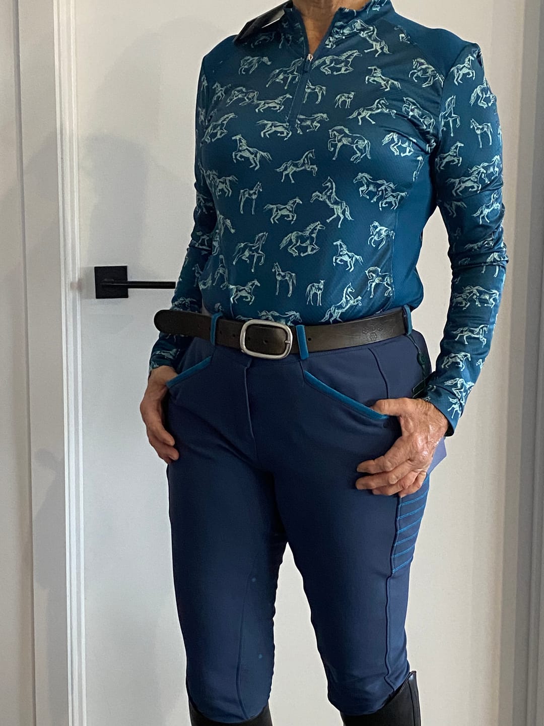 Customer photo review of Dublin Juliet Winter Full Grip Tech Breech With Phone Pocket