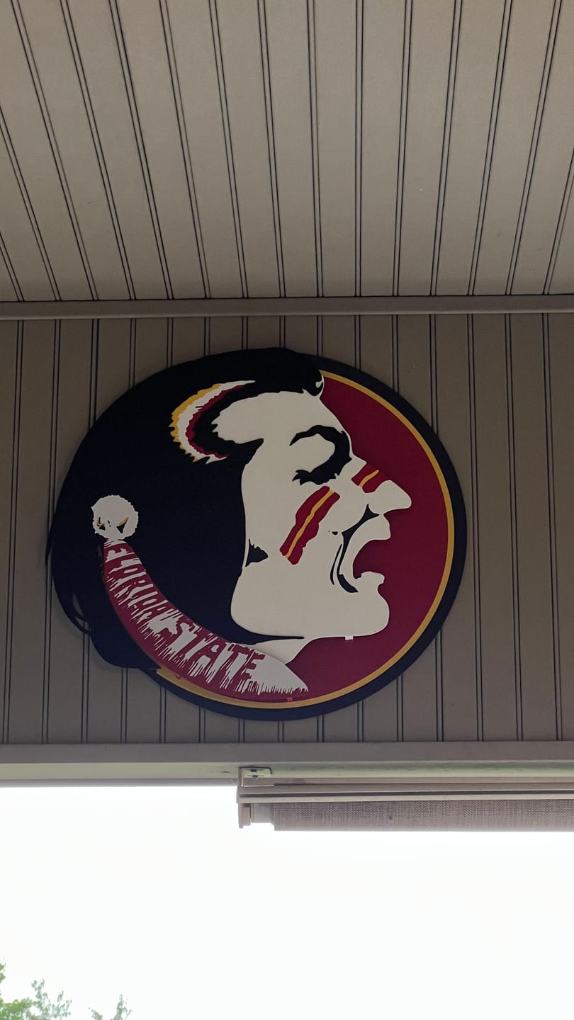 Customer photo review of Florida State VAULT "Seminole Head" 3D Metal Wall Art