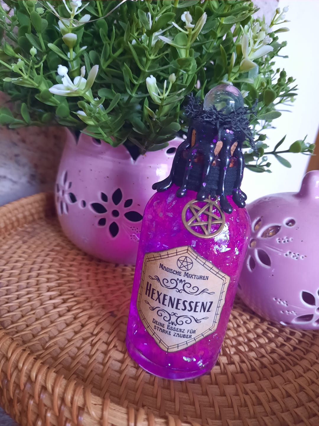 Customer photo review of Zaubertrank Flasche Deko – Hexenessenz