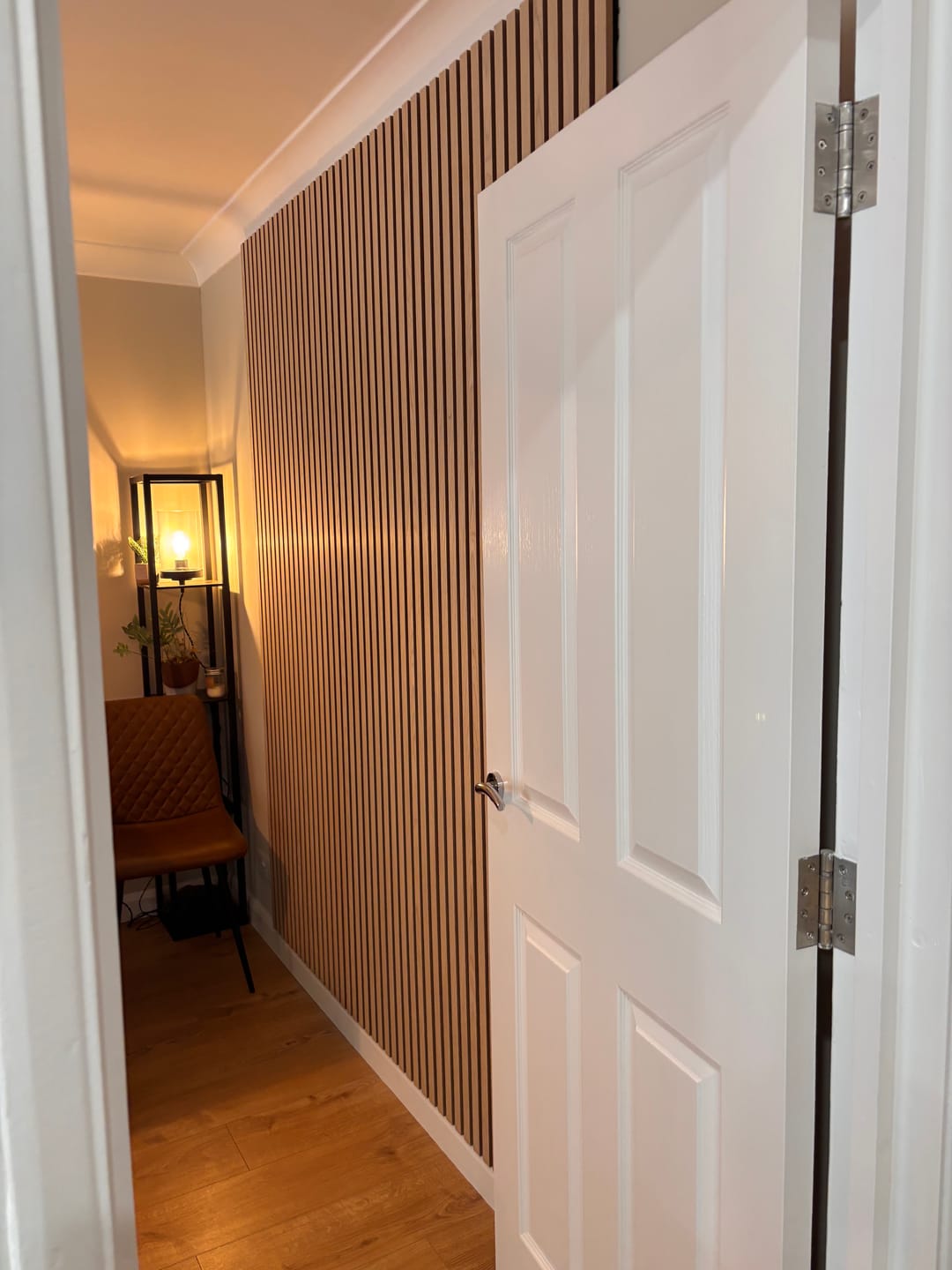 Customer photo review of SlatWall Acoustic Natural Oak Slatted Wall Panel