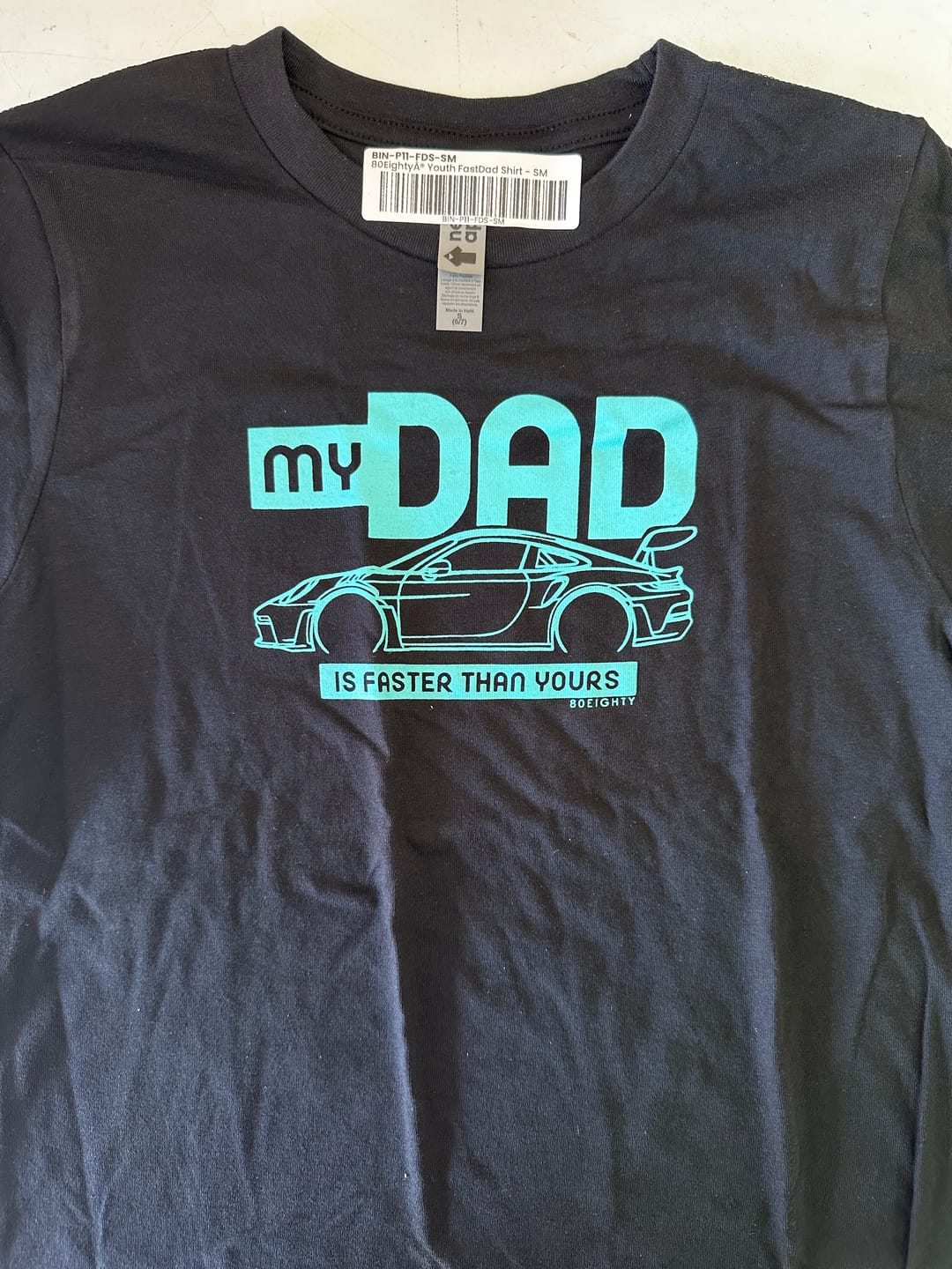 Customer photo review of 80Eighty® Youth FastDad Shirt