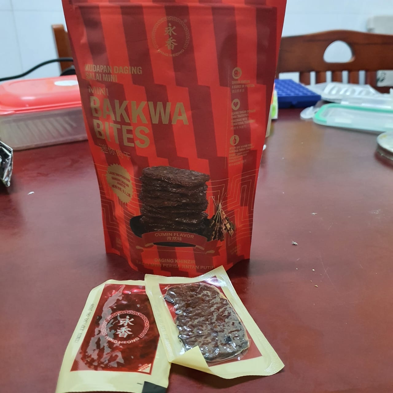 Customer photo review of BITE SIZE BAKKWA- CUMIN BAKKWA (100G)