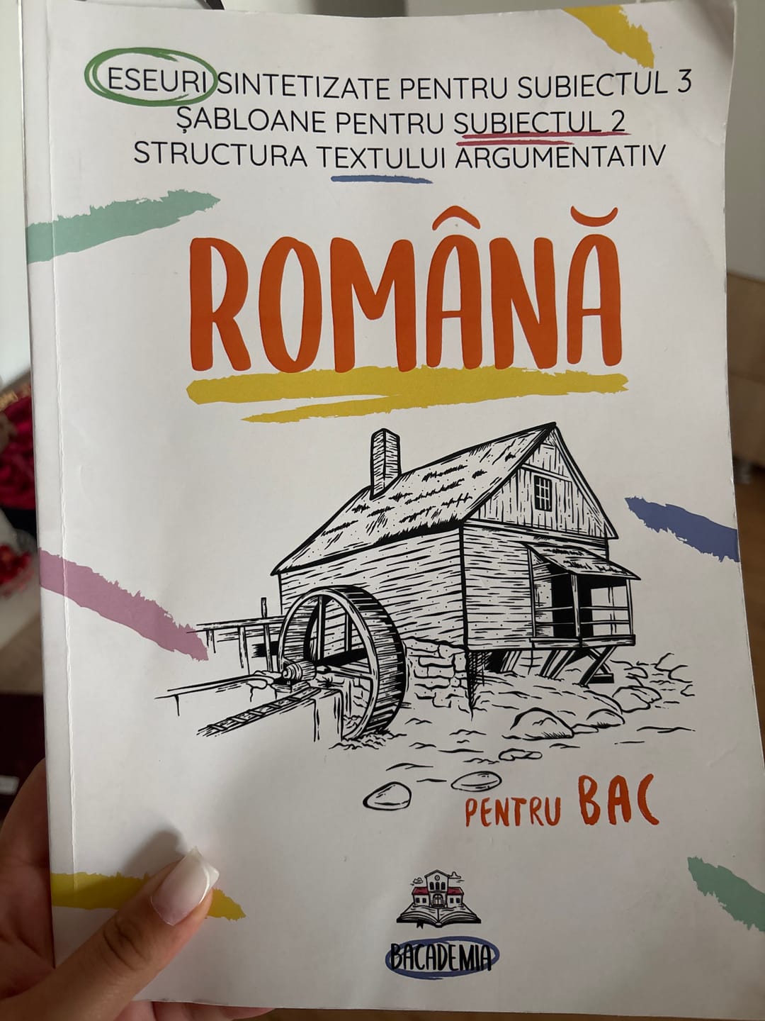 Customer photo review of Carte Română Bacalaureat Bacademia (temă și viziune, caracterizare, relație) - Ediția II