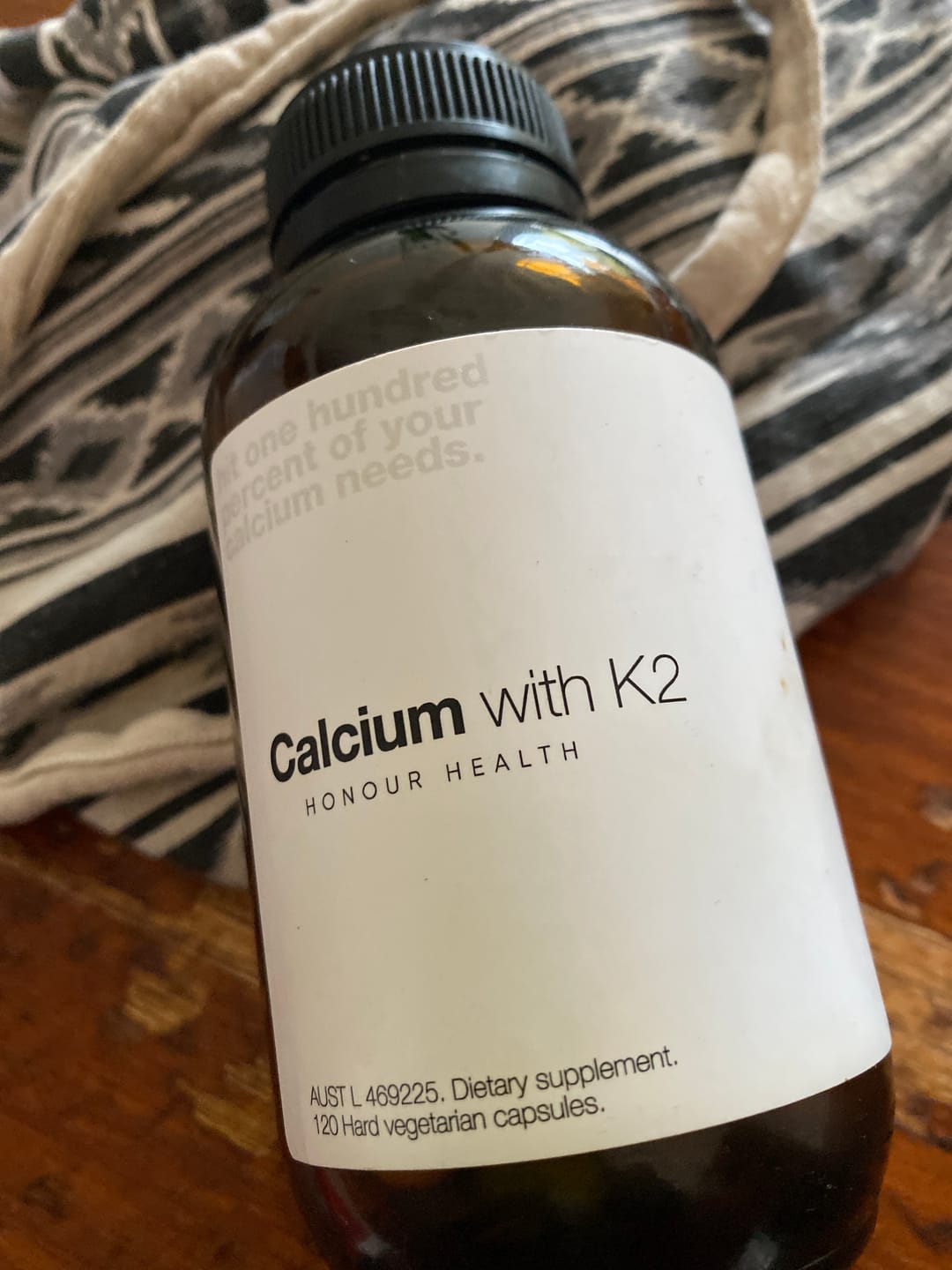 Customer photo review of Calcium with K2 - 120 Capsules