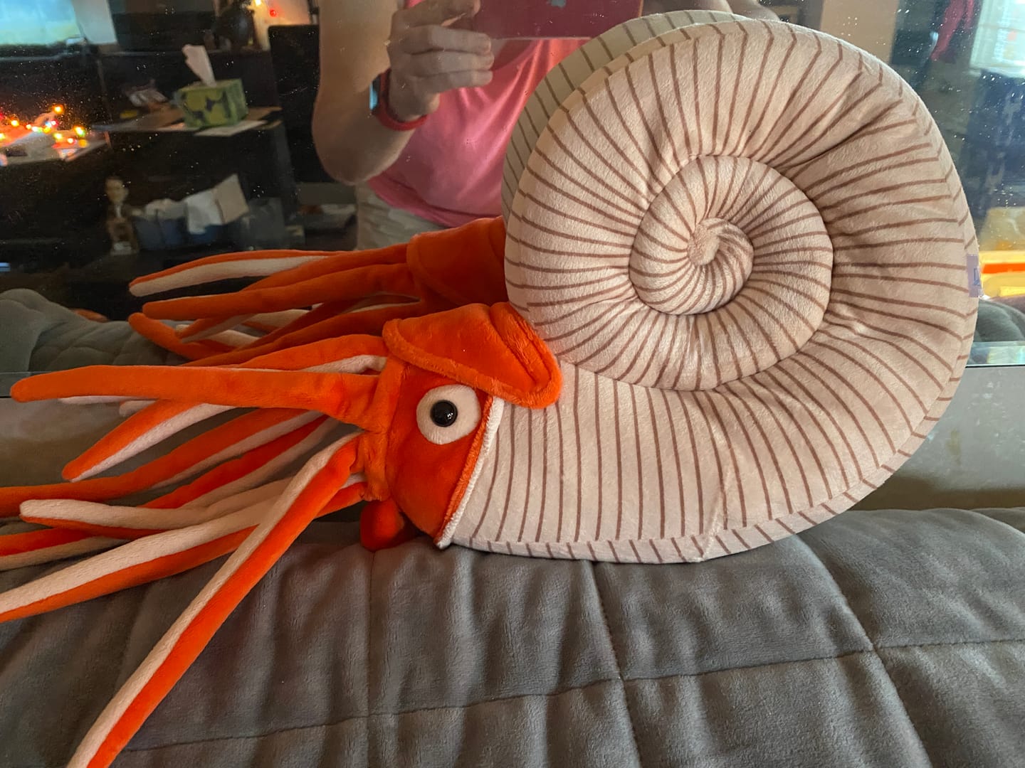 Customer photo review of Ammonite Soft Stuffed Plush Toy