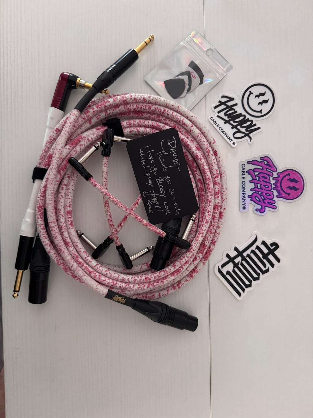 Customer photo review of The Dan Sugarman "Bloodline" Instrument Cable