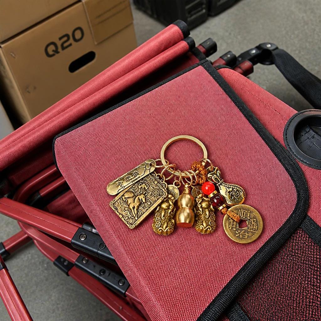 Customer photo review of FuAttract Wealth Fortune Pixiu Chinese Zodiac Cinnabar Calabash Keychain