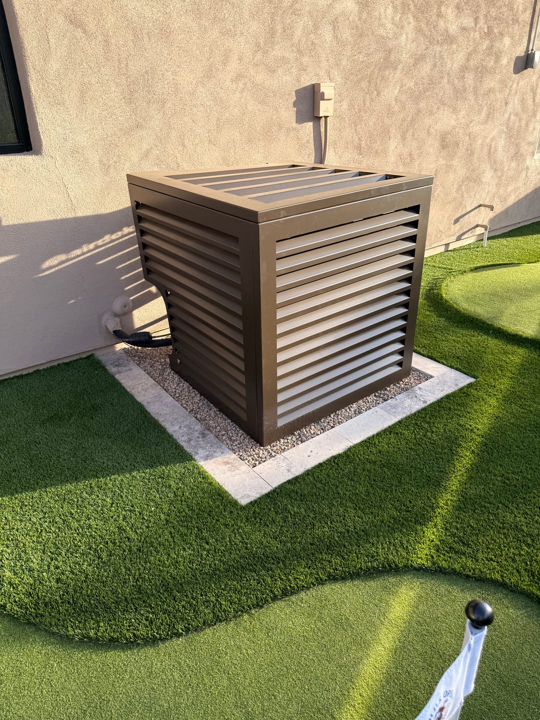 Customer photo review of Central AC Cover - Bronze