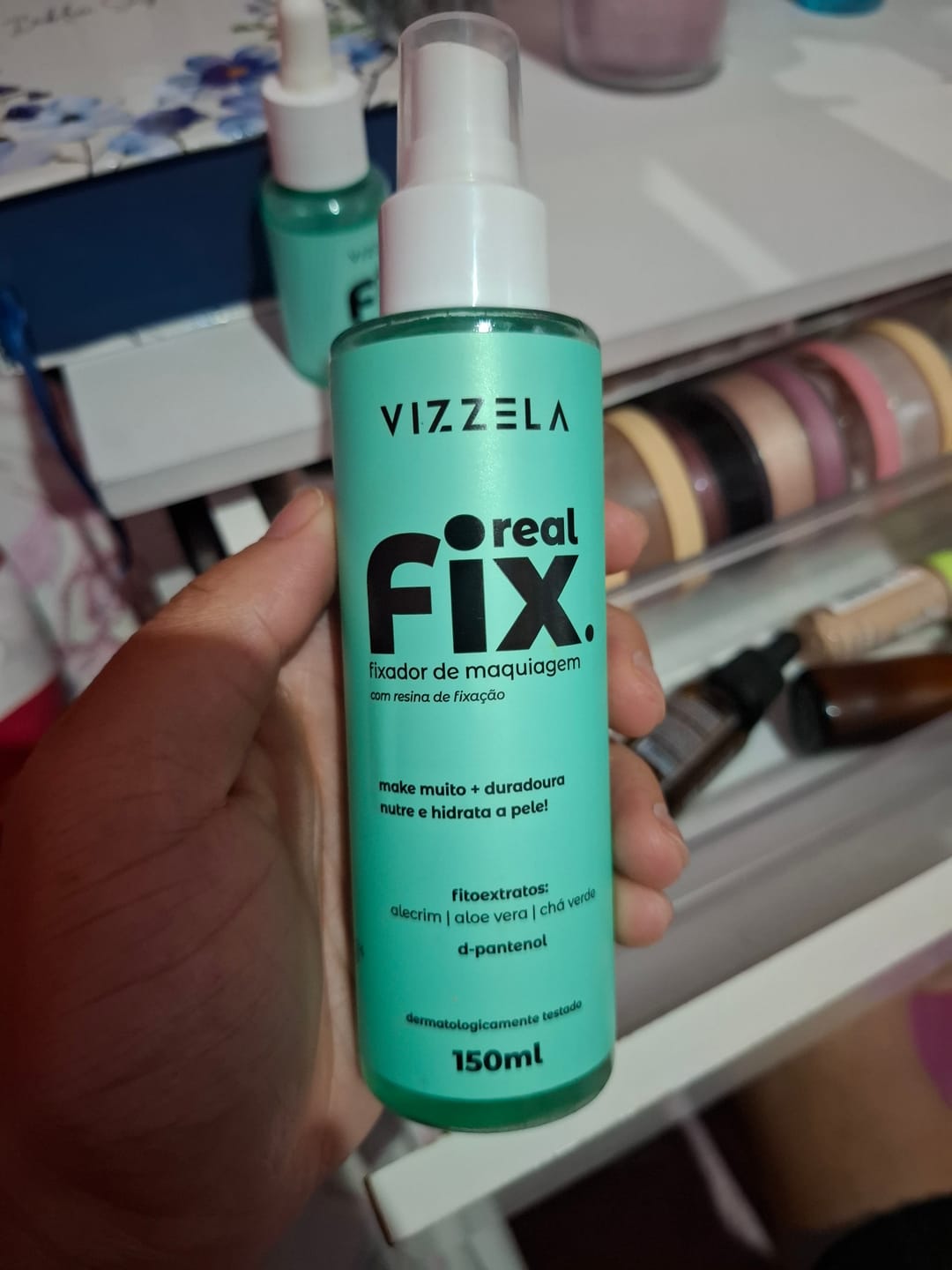 Customer photo review of Fixador de Maquiagem Real Fix - Vizzela