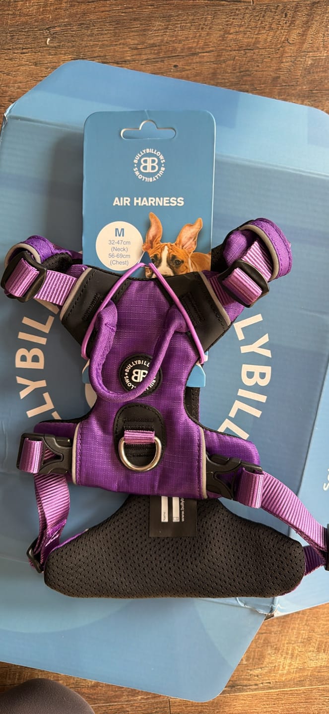 Customer photo review of Air Harness | Anti-Pull & With Handle - Purple