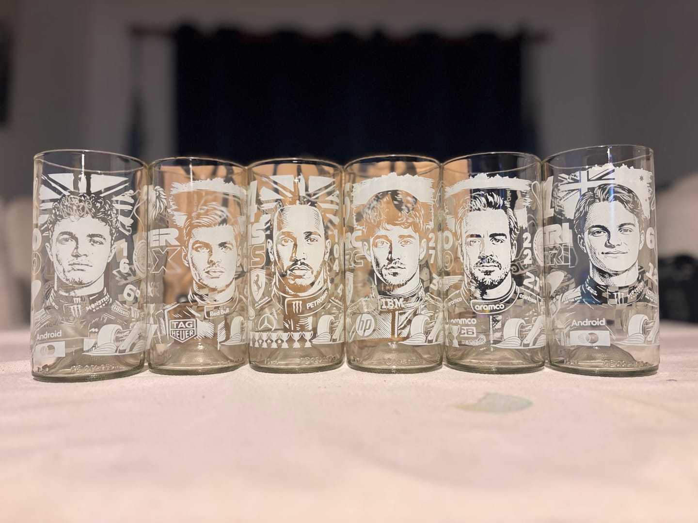 Customer photo review of Pole Position - Juego de 6 Vasos