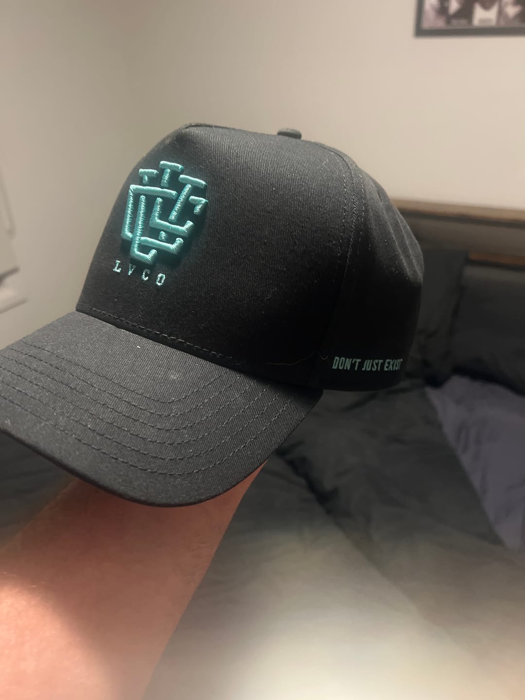 Customer photo review of Deep Fit LVCO Midnight Mint A-Frame Snapback