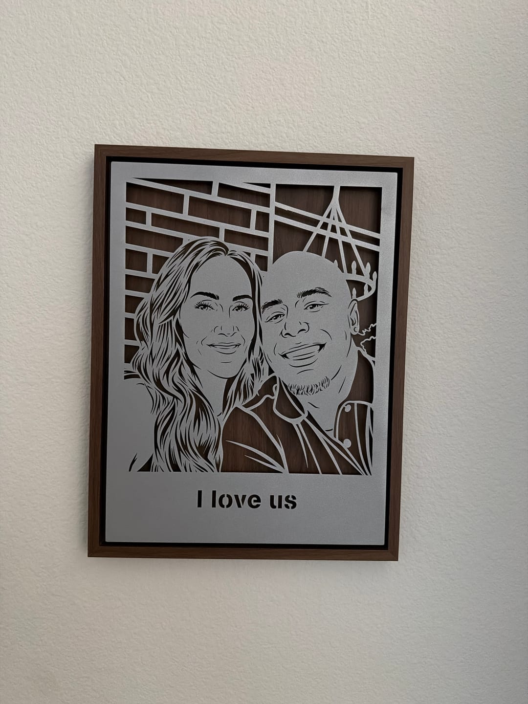 Customer photo review of Custom Metal Portrait