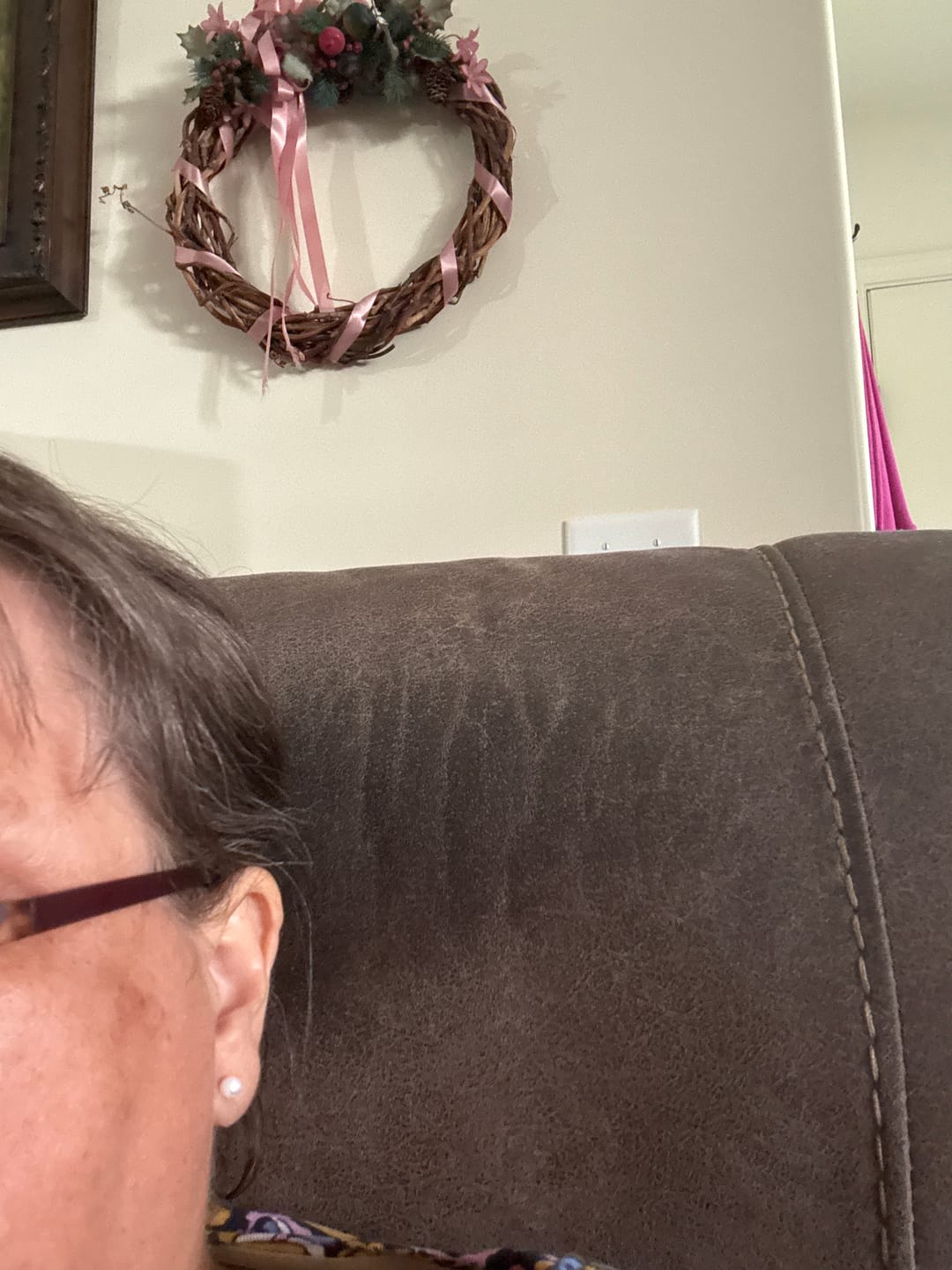 Customer photo review of Faux Pearl Studs
