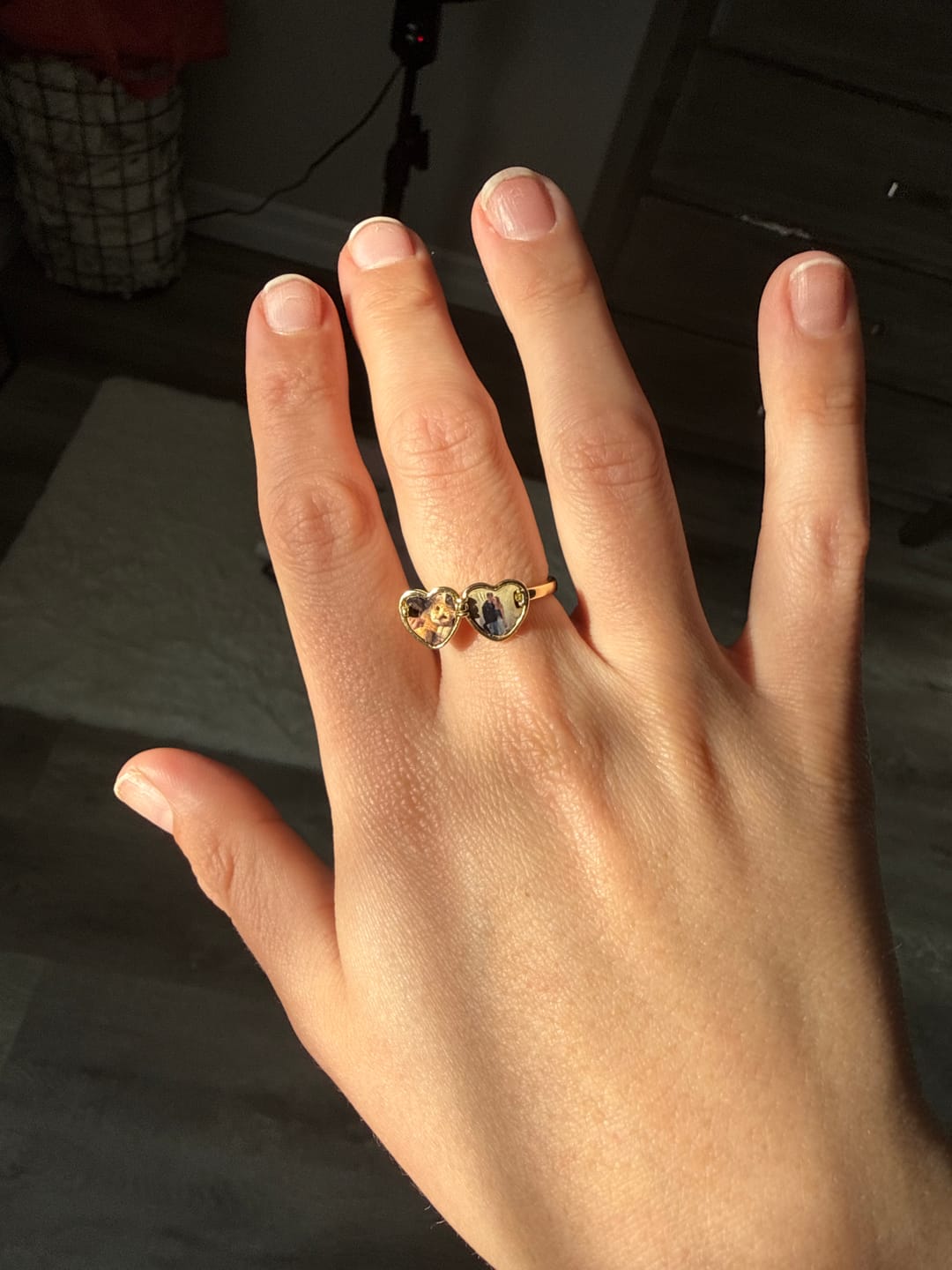 Customer photo review of Heart Locket Ring
